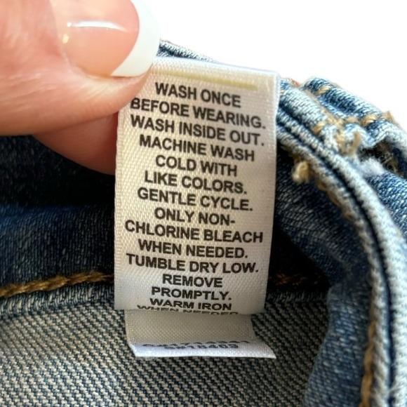 Lace Patch Work Denim Jeans EST. 1946 Women’s Size 2 Bohemian Girly Softgirl - Picture 12 of 15